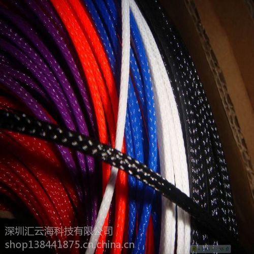 供应pet加红漆包线编织网管 厂家直销网状套管 优质低价编织网管
